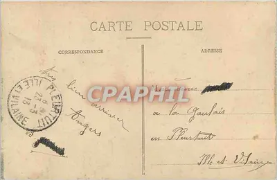 Rzymskie łuki w Angers — Prefektura Loary — L. V., fot. — Rewers