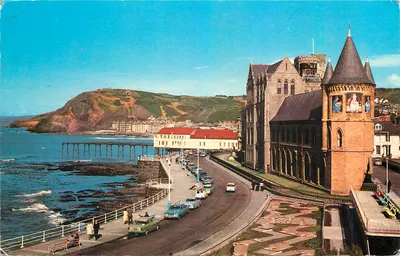 Aberystwyth — Vista da promenade e da universidade — Colourmaster International