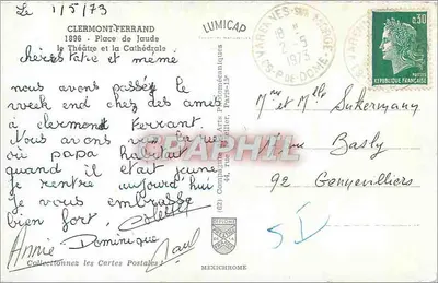 Clermont-Ferrand — Plac Jaude i Teatr — Lumicap — Rewers