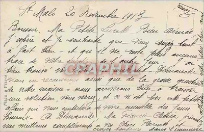 Mulher em bicicleta — cena de carta postal — editor REX n°1653 — Verso