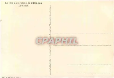 Tübingen — O castelo — Imp. Nacional — Verso