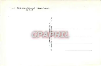 Thonon-les-Bains — O Porto — Edições Cellard, Lyon — Verso