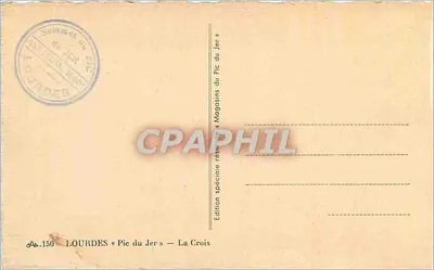 Lourdes — Sommet du Pic du Jer — La Croix — Édition spéciale des Magasins du Pic du Jer — Rewers