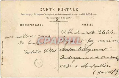 Colheita de trigo — Le Vigan, Gard — K.P. Editores Paris, Série 588 — Verso