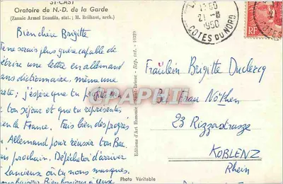 Estátua de Nossa Senhora da Guarda — Amburky — Edições de Arte Harmonie — Verso