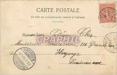 Pont-à-Mousson — Ogólny widok — Peltier-Manjeau, Gazety, nr 8 — Rewers