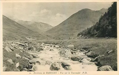 Environs de BAREGES — Vista do Tourmalet — P.D.