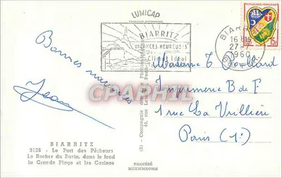 Biarritz — El Puerto de los Pescadores — Lumicap — Reverso
