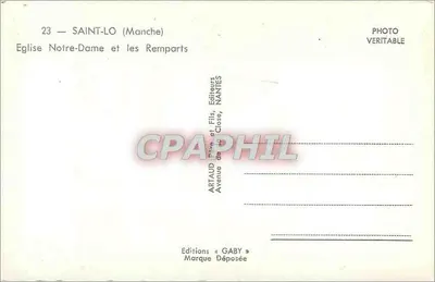 Saint-Lô (Manche) — Katedra Najświętszej Maryi Panny i zamek — Wydawnictwo Gaby — Rewers