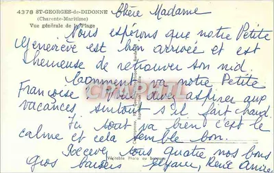 Vista geral da Praia — Saint-Georges-de-Didonne — Editor Elcée, n° 4378 — Verso