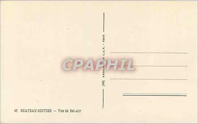 Château-Gauntier — Vista de Bel-Air — C.A.P. — Paris — Verso