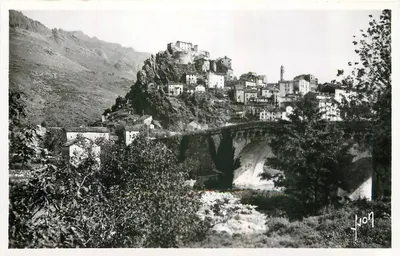 Corte (Corse) — Vista geral e ponte sobre o Tavignano — Les Éditions d'Art Interdiction Française