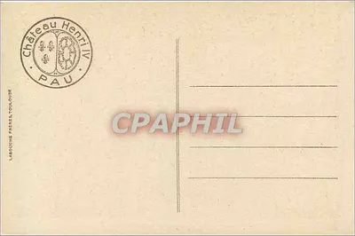 Pau - Castelo Henri IV - Quarto Luís XIV, dito 'Abd-el-Kader' — Verso