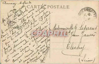 Annecy — Antiga Côte Perrière — Sites pittorescos da Saboia, n°5 — Verso
