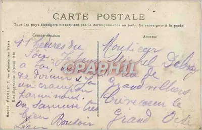 Tours - Jardin des Prébendes d'Oré — wydawca 'Marque d'Étoile', nr 16 — Rewers