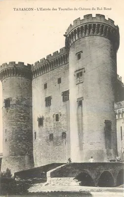 Tarascon - A Entrada das Torres do Castelo do Rei René — Gustion fils, édit.