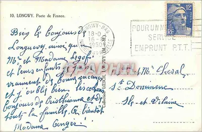 Porte de France — Longwy — wydawca LESCHEL, nr 10 — Rewers