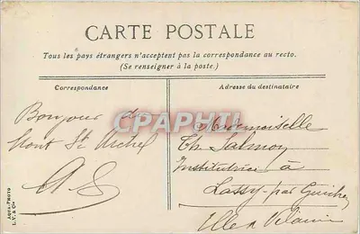 Monte Saint-Michel — La Sala dei Cavalieri — LV425 — Verso