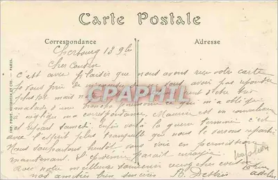 Cherbourg — Statua Napoleona I — ND. Fot. — Rewers