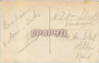 Malo-les-Bains — A praia e as barracas « La Nordiste » — ED. P. LEYNAERT — Verso