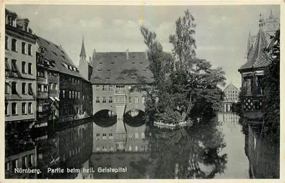 Nuremberg. Parte junto ao hospital sagrado do Espírito — editor não identificado, número de série não visível