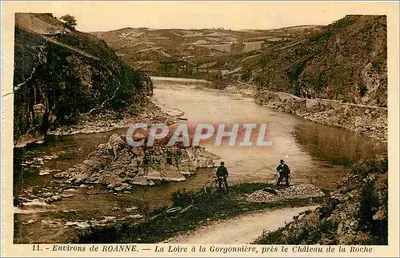 Bilhete postal antigo Environs de Roanne A Loire a la Gorgonniere pres le Chateau de la Roche