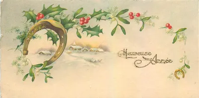 Horseshoe and Holly — Joyeuse Année — Editor não visível