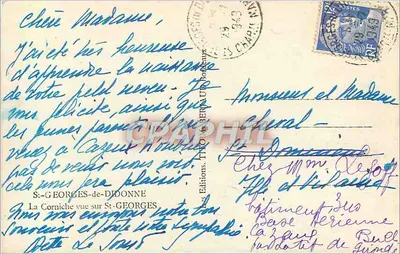 La Corniche widok z St-Georges — Les Éditions Tito — numer serii nieodczytalny — Rewers