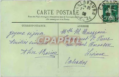Cherbourg — Katedra Świętej Trójcy — LL. n°59 — Rewers