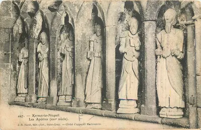 Os Apóstolos — Kermaria-Nisquit (século XIII) — J.B. Barat, edit.-fot., Saint-Quay