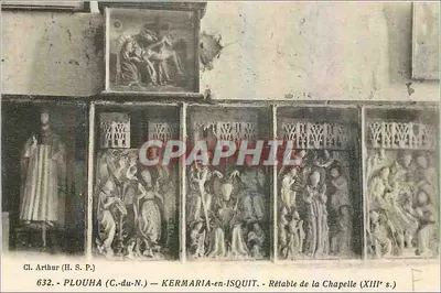 Kermaria-en-Isquit — Rétable da Capela (século XIII) — Cl. Arthur (H. S. P.)