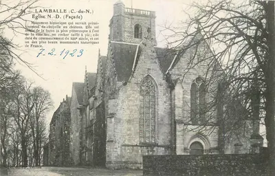 Lamballe (C.-du-N.) - Igreja N.-D. (Fachada)