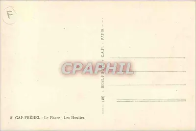 Cap Fréhel — O Farol — Les Houilles — «REAL-PHIL» C.A.P. — Paris — Verso