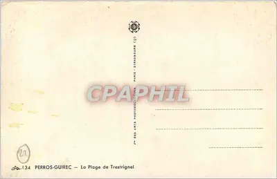 Piaszczysty wybrzeże Trestriñgel — Perros-Guirec — wydawca Perros-Guirec — Rewers