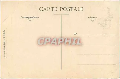 Côte d'Emeraude — Le Fort Lalatte — H. Le Maillet, éditeur à St-Malo — Verso