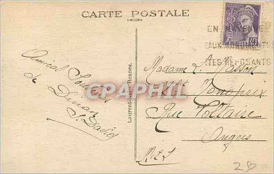 Dinan — Bramy i ulica Jerzual — Laurent-Petit, Rennes — Rewers
