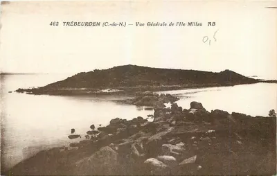 Trébeurden (Côtes-du-Nord) — Vista Geral da Ilha Millau — editor AB, n° 462