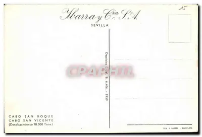 Cabo San Roque — Cruzeiro — Warra y Cía. S.A. Sevilla — Verso