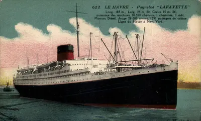 Le Havre — Navio de Passageiros "LAFAYETTE" — G. M. Le Havre, n°622