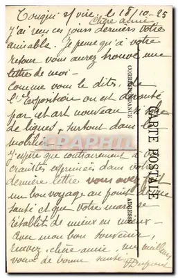 Le Havre — O Paquebote "France", da Companhia Geral Transatlântica — LL. n°243 — Verso