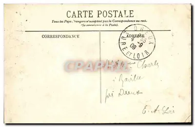 Le Havre — O Transatlântico 'La Provence' — Um Canto do Salão Principal — LL — Verso