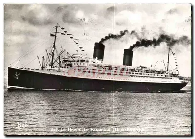 Le Havre. O Paquebote "Ile de France" — Éditions Photo Bellevues, n° 1617