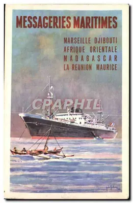 Messageries Maritimes — Cartaz promocional — Impressora Paris