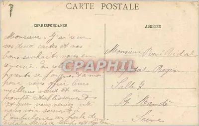 Concarneau - Vue d'ensemble de la Ville close — Artaud et Nozais, Nantes, n° 30 — Verso