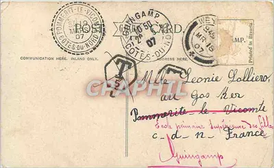 Vintage Postcard Tramways Centre Bristol — Back