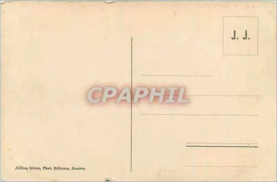 Chamonix — O Mauvais-Pas e a Mar de Gelo — J.J. 7828 — Verso