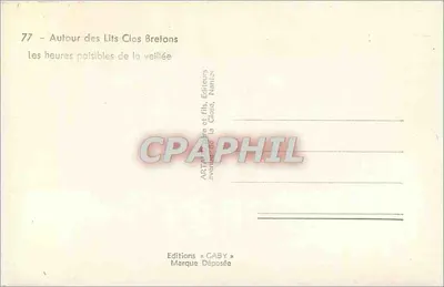 Alrededor de los Lechos Cerrados Bretón — las horas tranquilas de la vigilia — Ediciones GABY, Nantes — Reverso