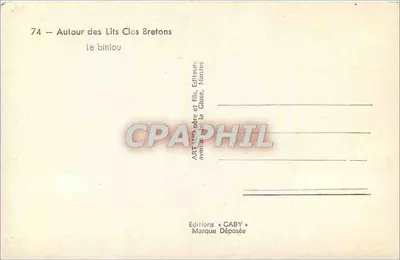 O binicou — Em torno dos Lits Clos Bretões — Gaby, Nantes — Verso