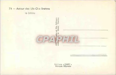 Het biniou — Rond de Lits Clos Bretons — Éditions Gaby, Nantes — Achterkant
