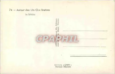 Het biniou — Rond de Lits Clos Bretons — Uitgaven Gaby, Nantes — Achterkant